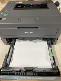 Load your paper, multiple sizes are supported. , Brother HL-L2400DWE