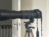 Camera with Sigma lens , Canon EOS 2000D