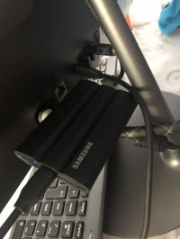 Connected to desktop PC (usb C connection)