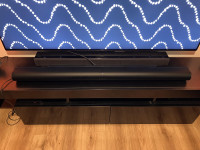 Comparison of the Arc Ultra next to my old Sony soundbar. Note that the Sonos is very wide. 65” TV for reference. , Sonos Arc Ultra