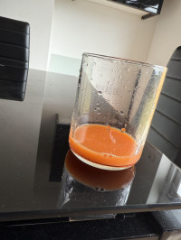 The carrot juice left out of 1.5L made two days ago , Ninja JC151UK