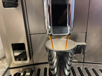 Moveable spout for smaller espressos