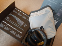 Headphones are easy to fold up for storage.