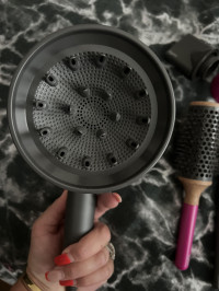 With one of the adapters , Dyson Toy Hairdryer and Straighteners Set